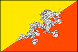  ブータン国旗イメージ