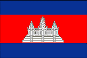  カンボジア国旗イメージ